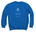 Jackson Flower Walk 2026 (Adult/Youth Sizes), a Royal Blue Crewneck Sweatshirt (back-view)