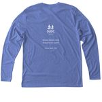 Jackson Flower Walk 2026 (Adult/Youth Sizes), a Vintage Royal Triblend Long Sleeve Tee (back-view)