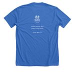Jackson Flower Walk 2026 (Adult/Youth Sizes), a Heather True Royal Premium Unisex Tee (back-view)