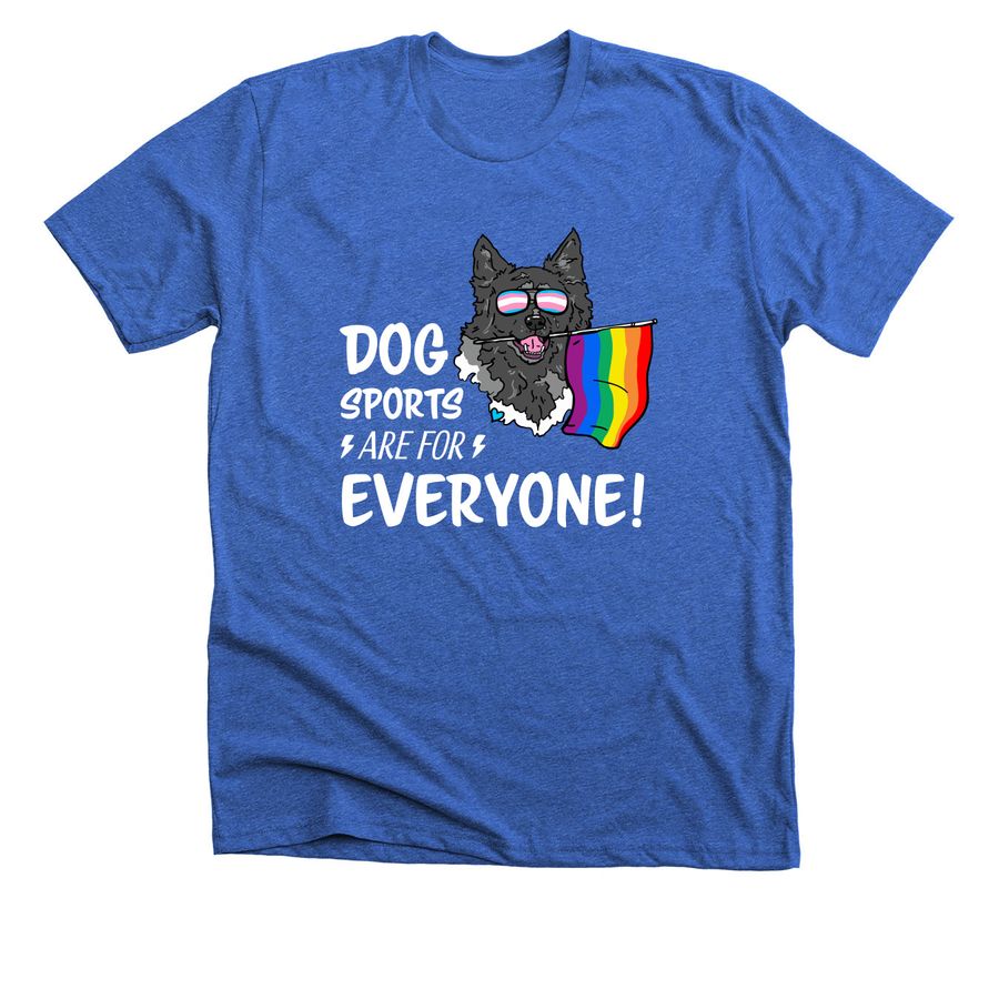 Pride Dog Sports (mudi), a Heather True Royal Premium Unisex Tee