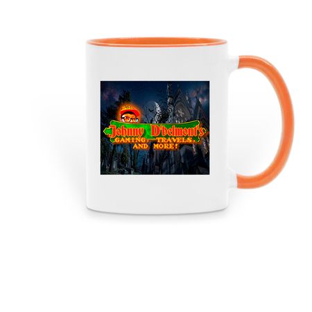 D'belmont's Mugs!, a Orange Two-Tone Ceramic Mug
