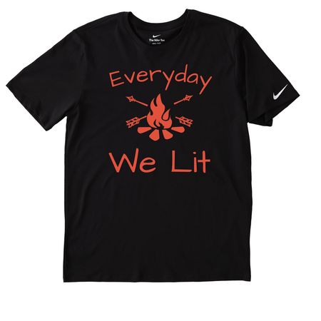 Charm Essentials&nbsp;, a Black Nike Dri-FIT Jersey Blend Performance Tee