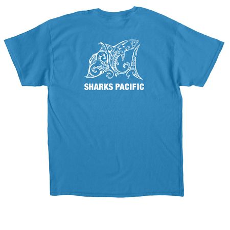 Unisex Tees, a Sapphire Classic Unisex Tee (back-view)