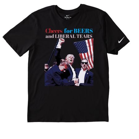 Cheers, a Black Nike Dri-FIT Jersey Blend Performance Tee