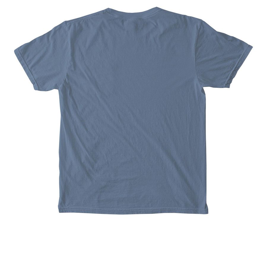 Blue Jean Serenity Chorus Pocket Tshirt, a Blue Jean Comfort Colors Pocket Tee (back-view)