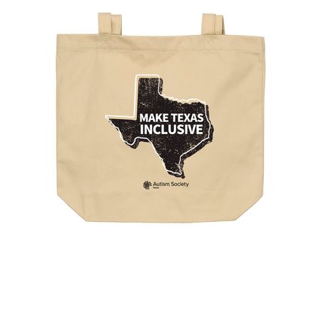 Make Texas Inclusive Tote, a Oyster Organic Cotton Tote Bag