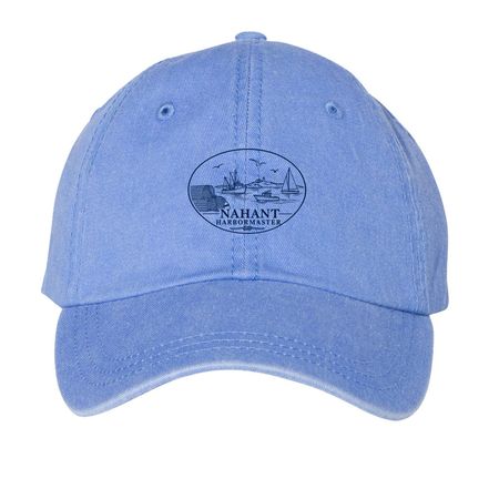 Harbormaster Fundraiser, a Periwinkle Printed Pigment Dye Baseball Cap