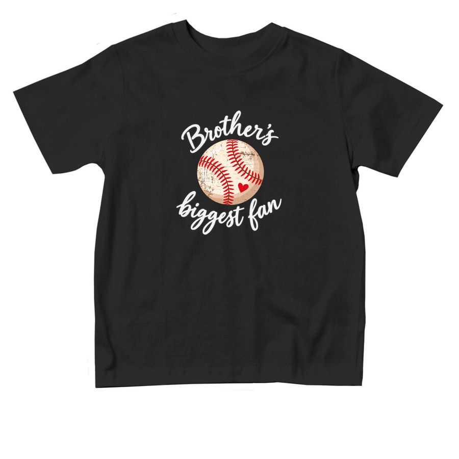 sis biggest fan, a Black Toddler Tee