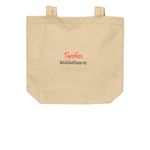 We Can Lead Change tote bags, a Oyster Organic Cotton Tote Bag (back-view)