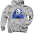LV 8u Hoodie- Angry Baseball, a Sport Grey Pullover Hoodie