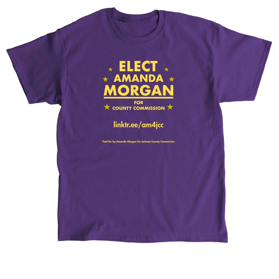 Amanda Morgan for Jackson Co WV Commission, a Purple Classic Unisex Tee