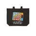 Colorful 26 LetterBoard Tote - white letters, a Deep Black Cotton Canvas Tote Bag