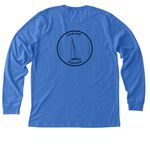 Sea Scout Swag&nbsp;, a Heather True Royal Premium Long Sleeve Tee (back-view)