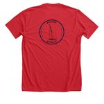Sea Scout Swag&nbsp;, a Heather Red Premium Unisex Tee (back-view)