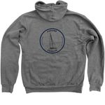 Sea Scout Swag&nbsp;, a Deep Heather Zip Up Hoodie (back-view)