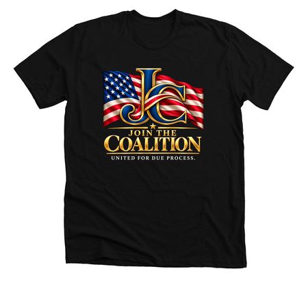 Join the Coalition, a Solid Black Blend Premium Unisex Tee