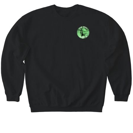 The Spot (Car Cruise In LLC) Merch, a Black Softstyle Crewneck Sweatshirt