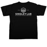Singley Lab 2026, a Black Comfort Colors Unisex Tee (back-view)