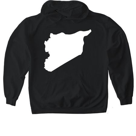 Syria, a Black Gildan Softstyle Pullover Hoodie
