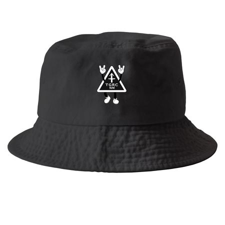 Rock & Roll TGRC Hats, a Black Printed Bucket Hat
