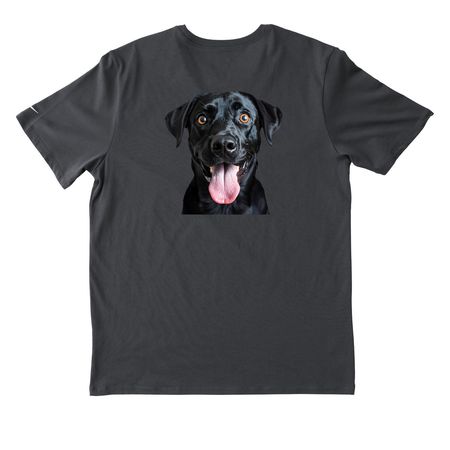 Derp Mode Activated - Black Lab 2, a Anthracite Nike Dri-FIT Jersey Blend Performance Tee (back-view)