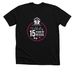 15 Year Anniversary - Pink & White, a Solid Black Blend Premium Unisex Tee