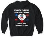 HERO PACKAGE KICKBALL CUP 26?, a Black Gildan Softstyle Pullover Hoodie (back-view)