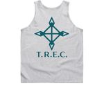 T.R.E.C. SWAG, a Sport Grey Classic Unisex Tank Top (back-view)