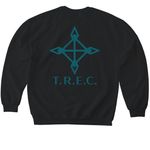 T.R.E.C. SWAG, a Black Softstyle Crewneck Sweatshirt (back-view)