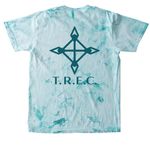T.R.E.C. SWAG, a Sea Glass Comfort Colors Colorblast Tee (back-view)