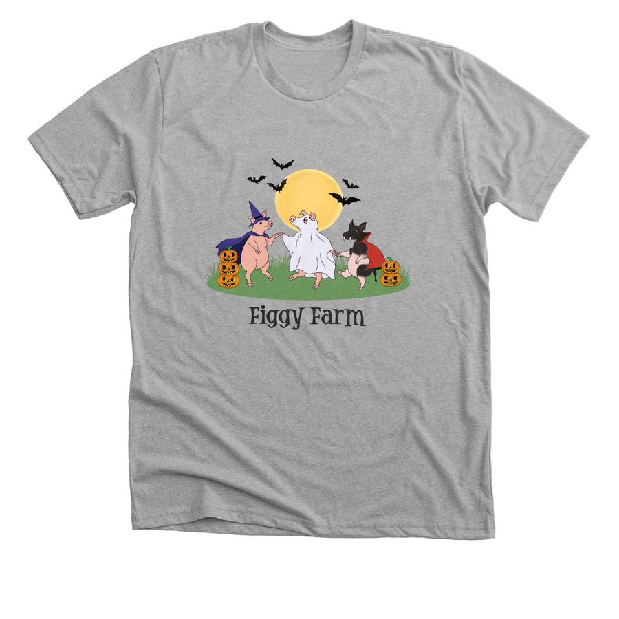 Halloween Greetings from Figgy Farm&nbsp;?, a Athletic Heather Premium Unisex Tee