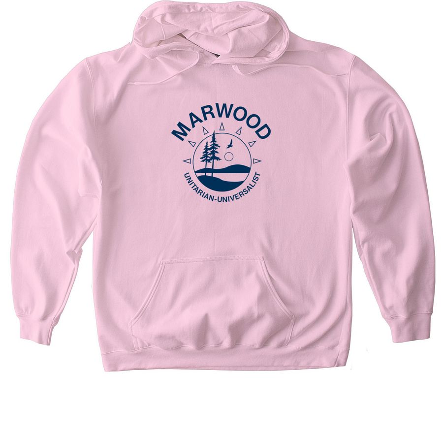Marwood 2026 - Color of the Year, a Light Pink Gildan Softstyle Pullover Hoodie