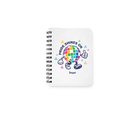 Pride@Segal 2026 Notebook, a White Spiral Notebook