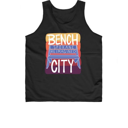 Bench City, a Black Classic Unisex Tank Top