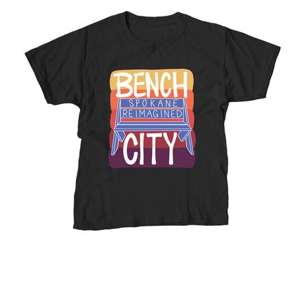 Bench City, a Black Youth Unisex Tee