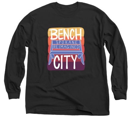 Bench City, a Black Classic Long Sleeve Tee