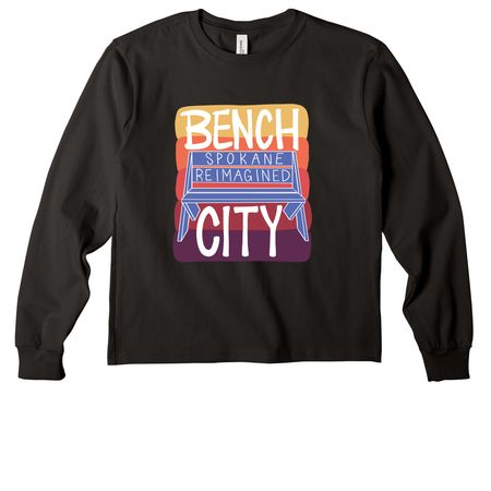 Bench City, a Black Youth Heavyweight Long Sleeve Tee