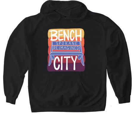 Bench City, a Black Gildan Softstyle Pullover Hoodie