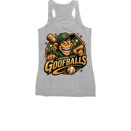 Central City Goofballs, a Athletic Heather Women's Racerback