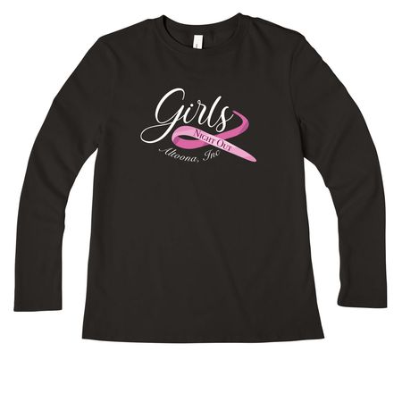 Girls Night Out Dark Tanks, Tees and Sweats!, a Black Women?s Premium Long Sleeve Tee