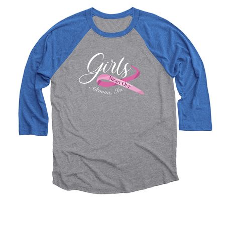 Girls Night Out Dark Tanks, Tees and Sweats!, a Vintage Royal and Premium Heather 3/4 Sleeve Baseball Tee