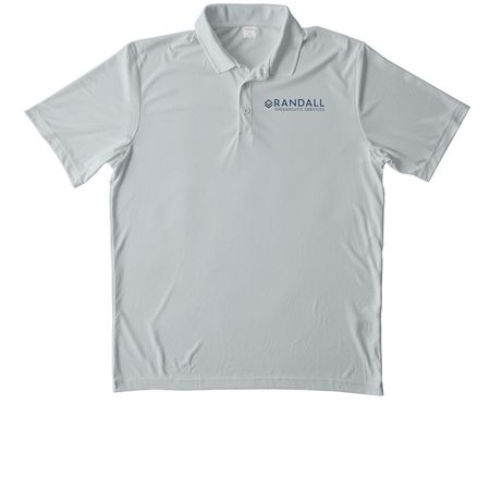 Activewear, a Silver Unisex Performance Polo