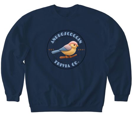 Andrew-scoggin Trivia Co. Shirts, a Navy Softstyle Crewneck Sweatshirt