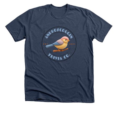 Andrew-scoggin Trivia Co. Shirts, a Heather Navy Premium Unisex Tee