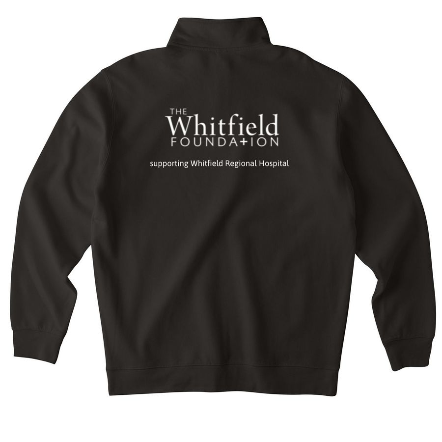 Foundation Endowment Fundraiser, a Black Midweight Quarter Zip Pullover (back-view)