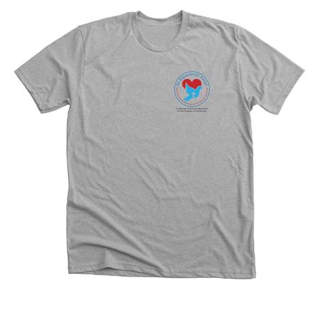 Fe Esperanza Amor, a Athletic Heather Premium Unisex Tee