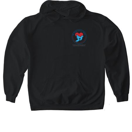 Fe Esperanza Amor, a Black Gildan Softstyle Pullover Hoodie
