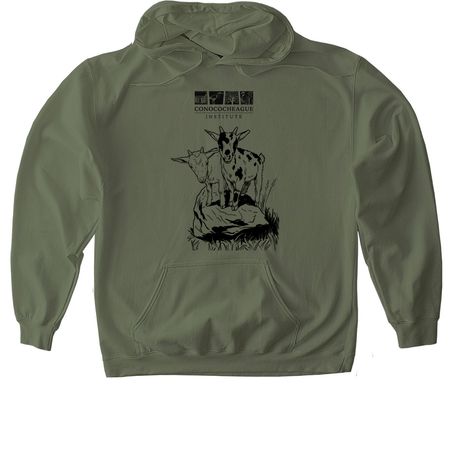 GOAT Giver at CI, a Military Green Gildan Softstyle Pullover Hoodie
