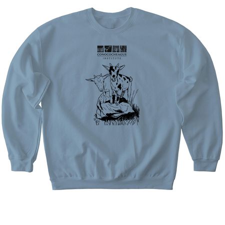 GOAT Giver at CI, a Stone Blue Softstyle Crewneck Sweatshirt