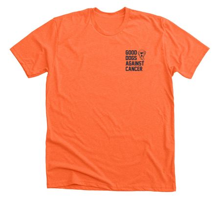 Good Dogs Against Cancer - LTD, a Heather Orange Premium Unisex Tee
